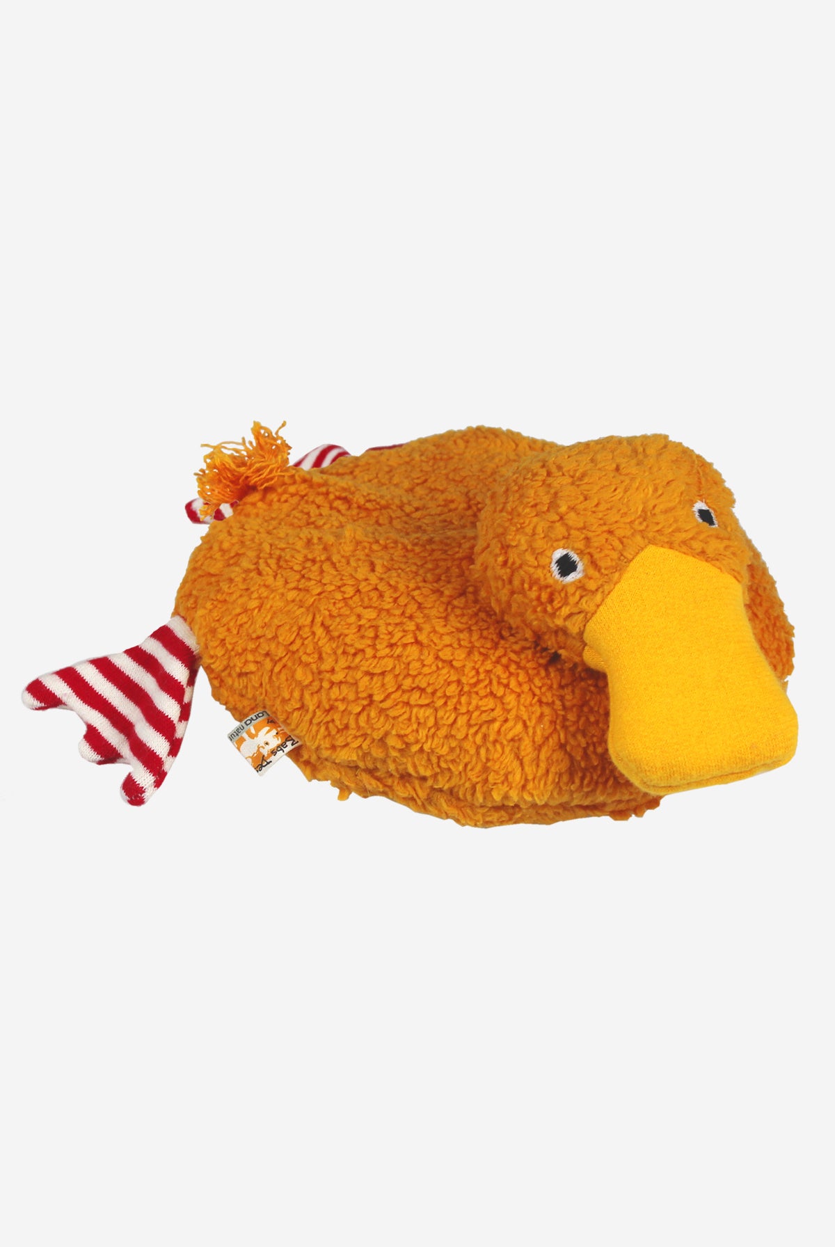 Kirschkern-Ente Emma , safran 0 , Kuscheltier , LANA Organic - Moderne ökologische Kleidung