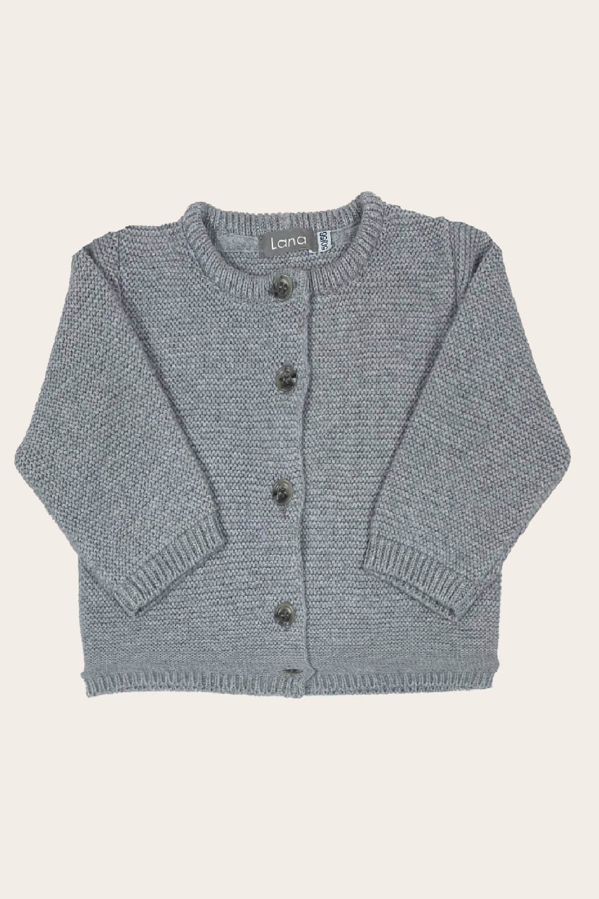 Jacke, Modell Kim , graumelange , Baby Jacke , LANA Organic - Bio, Nachhaltig & Fair seit 1987