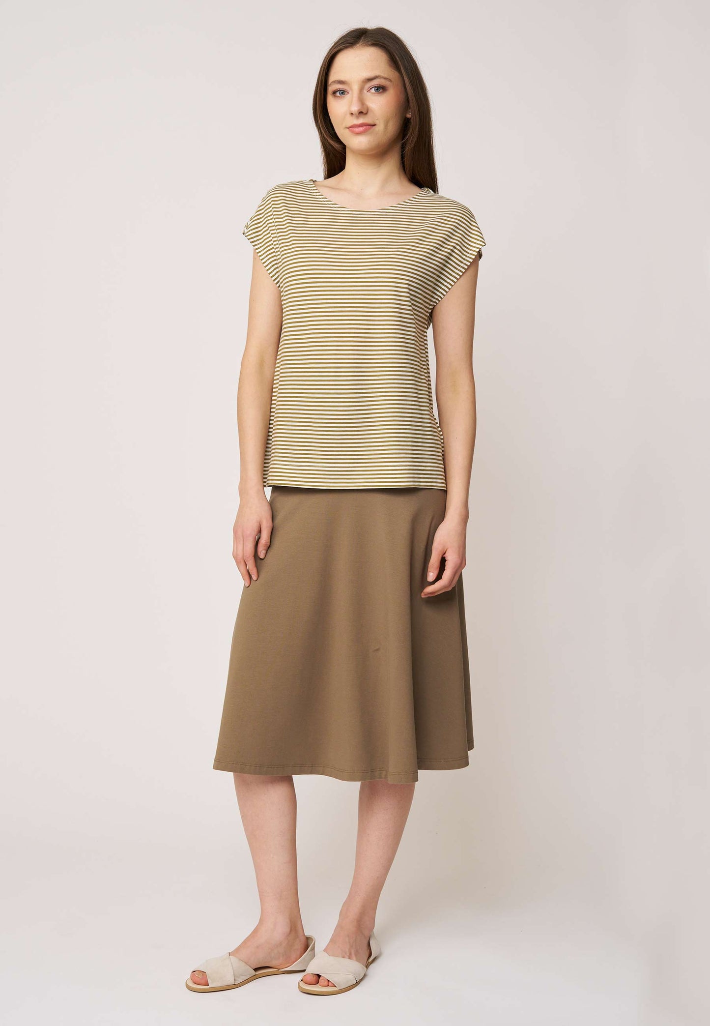 Shirt, Modell Kim mit feinem Streifenmuster und lockerem Schnitt für einen lässigen, komfortablen Look