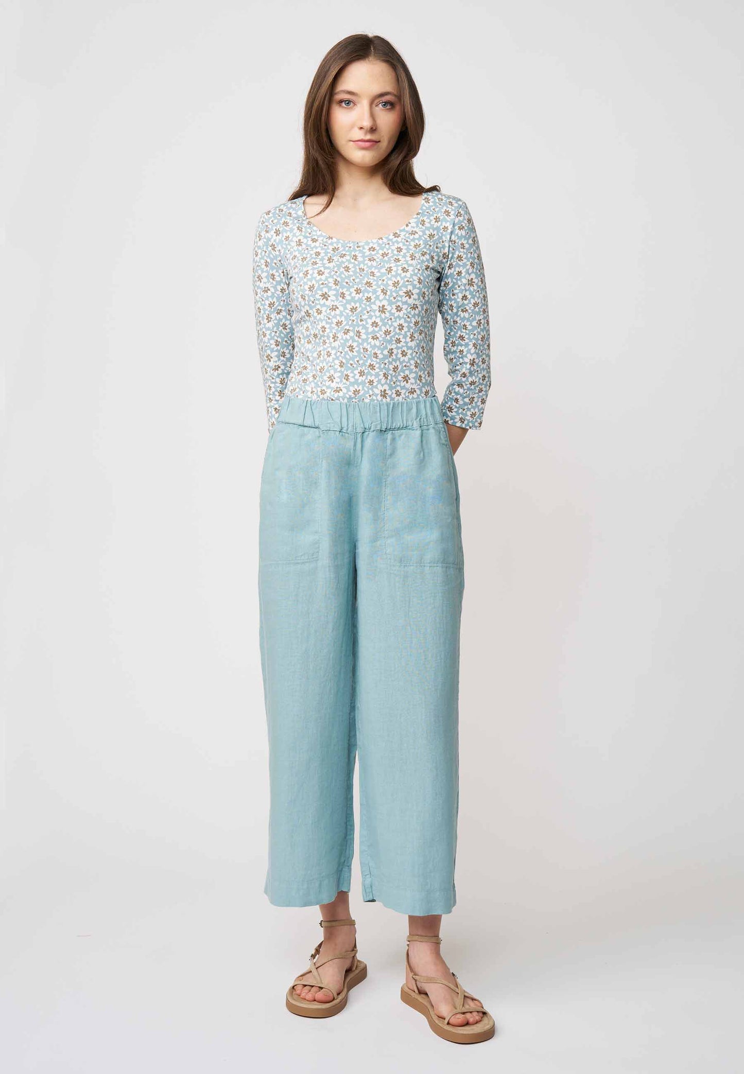 Hose aus Leinen, Modell Jarina