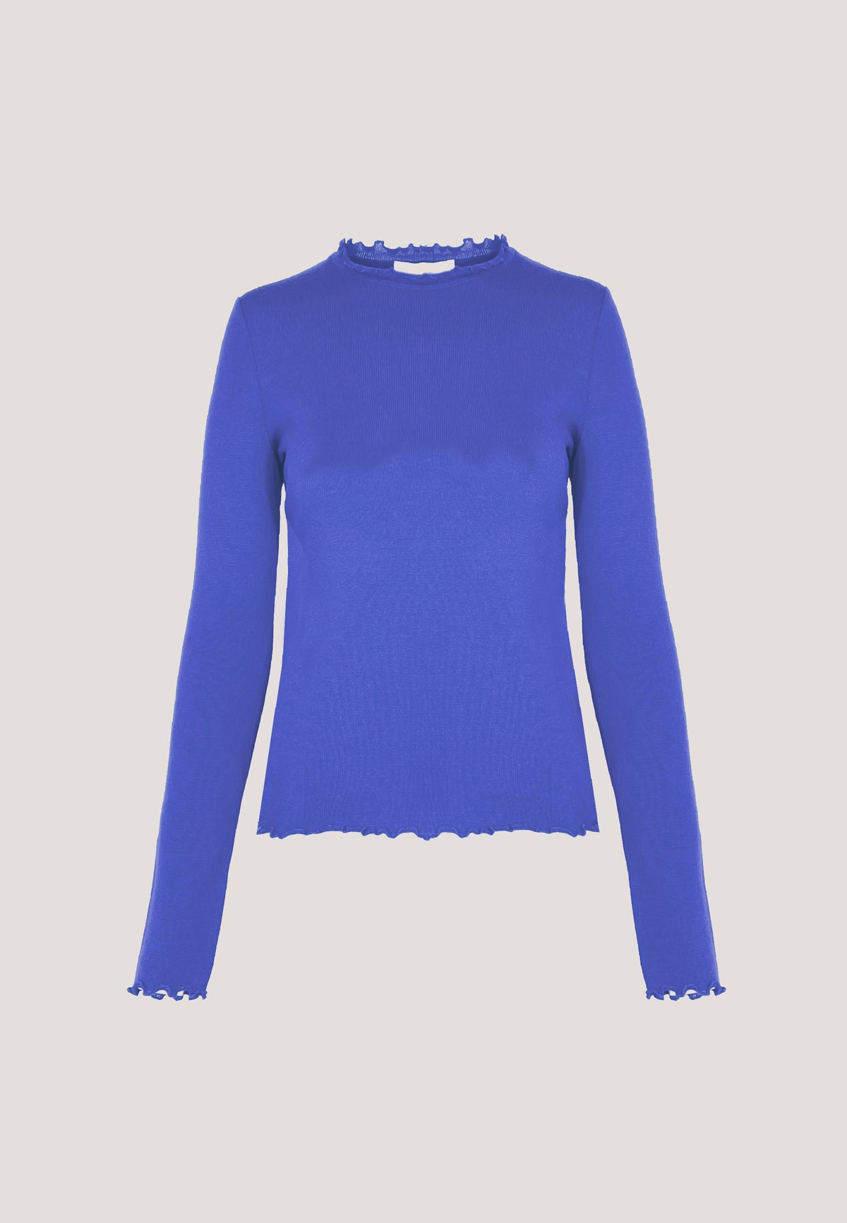 Pulli, Modell Gundis in Blau mit langen Ärmeln